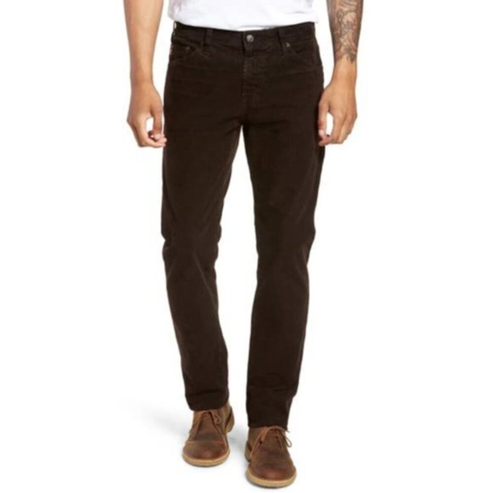Adriano Goldschmied Everett Straight Corduroy Pant Brown Size 40 x 34